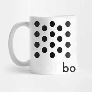 Dot bold white Mug